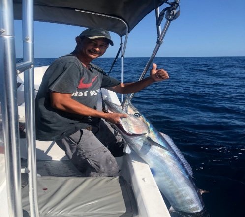 Fishing on boat